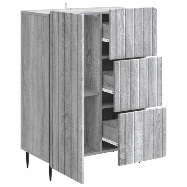 Sivupöytä Harmaa sonoma 66 x 34,5 x 91,5 cm Tekninen puu
