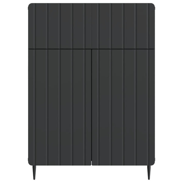 Sivupöytä laatikon kanssa Musta 66 x 34,5 x 92 cm Tekninen puu
