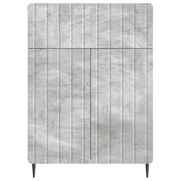 Sivupöytä Betoninharmaa 66 x 34,5 x 92 cm Tekninen puu