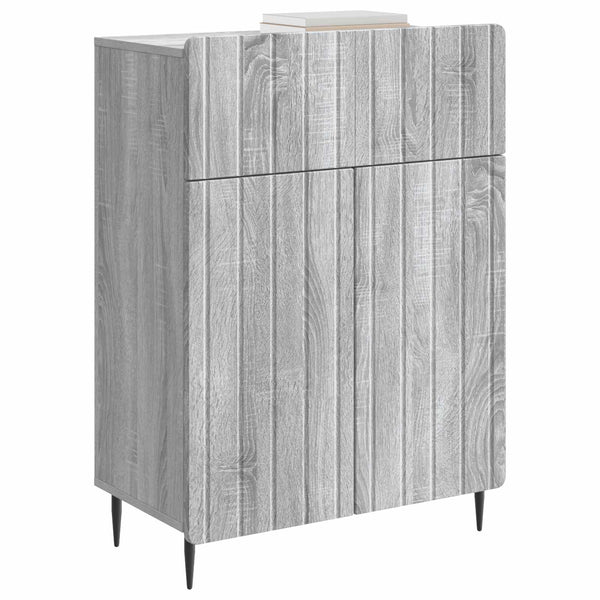 Sivupöytä Harmaa sonoma 66 x 34,5 x 92 cm Tekninen puu