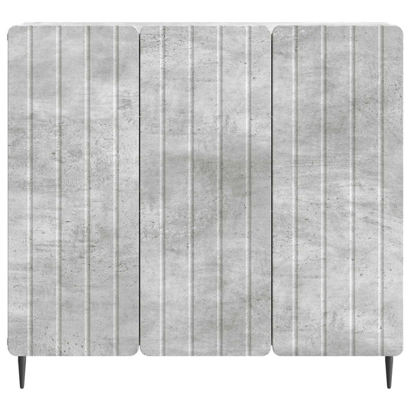 Sivupöytä Betoninharmaa 89 x 34,5 x 82 cm Tekninen puu
