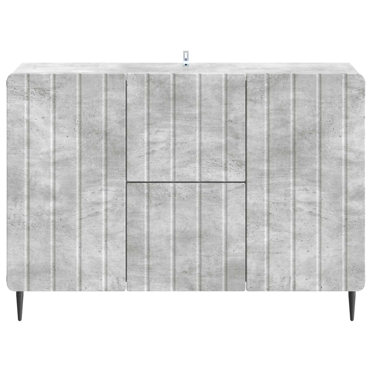 Sivupöytä Betoninharmaa 89 x 34,5 x 62 cm Tekninen puu