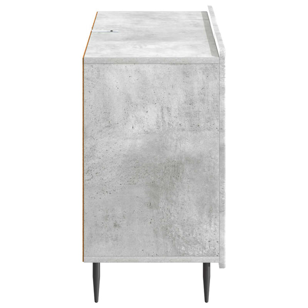 Sivupöytä Betoninharmaa 89 x 34,5 x 62 cm Tekninen puu