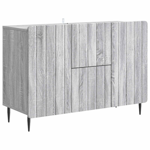 Sivupöytä Harmaa sonoma 89 x 34,5 x 62 cm Tekninen puu