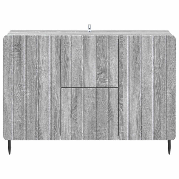 Sivupöytä Harmaa sonoma 89 x 34,5 x 62 cm Tekninen puu