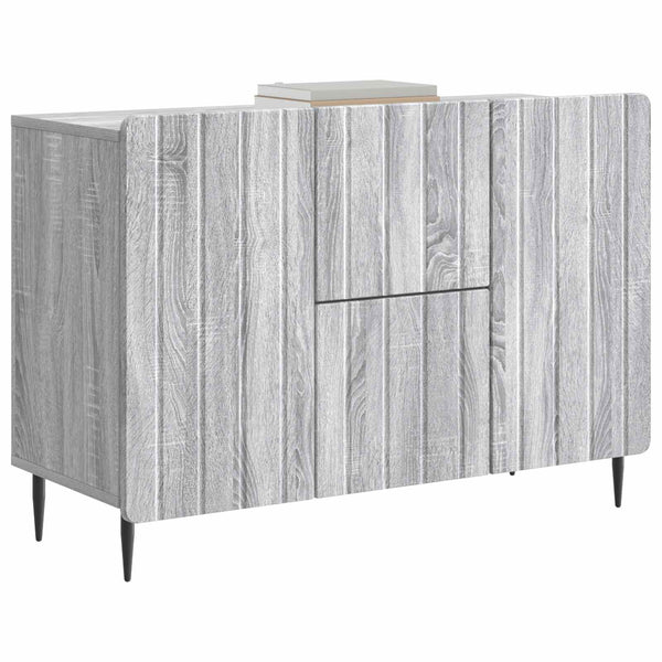 Sivupöytä Harmaa sonoma 89 x 34,5 x 62 cm Tekninen puu