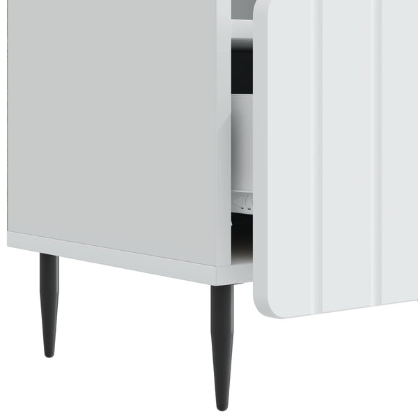 TV-kaappi valkoinen 102 x 34,5 x 50 cm Tekninen puu