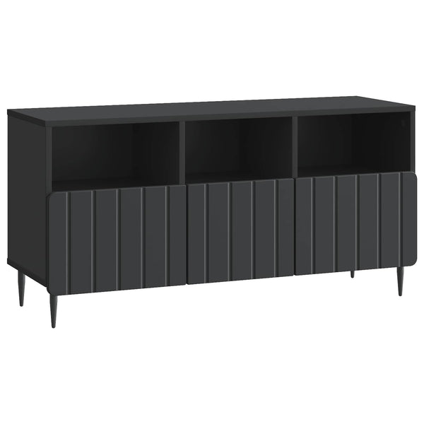 TV-kaappi laatikon kanssa Musta 102 x 34,5 x 50 cm Tekninen puu