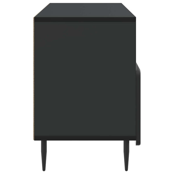 TV-kaappi laatikon kanssa Musta 102 x 34,5 x 50 cm Tekninen puu