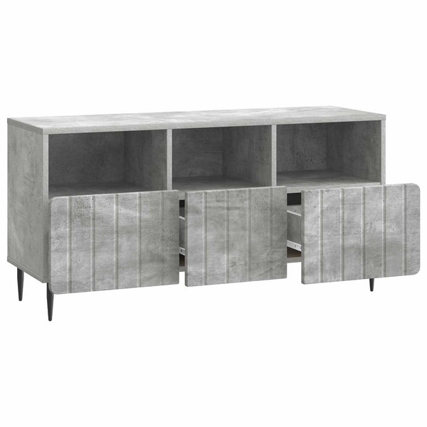 TV-kaappi Betoninharmaa 102 x 34,5 x 50 cm Tekninen puu