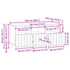 TV-kaappi Vanha puu 102 x 34,5 x 50 cm Tekninen puu