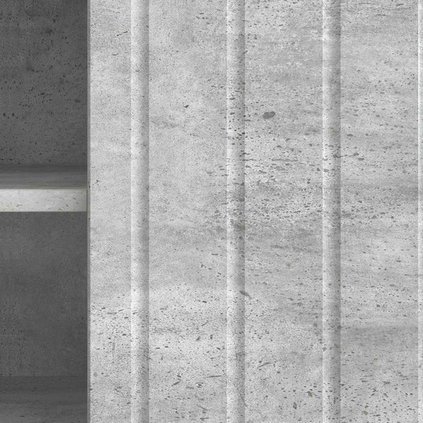 TV-kaappi 102 x 34,5 x 52 cm Betoninharmaa Tekninen puu