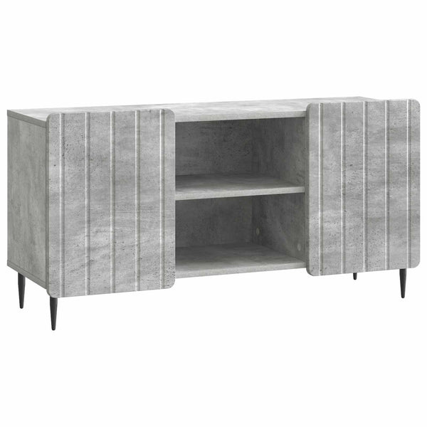 TV-kaappi 102 x 34,5 x 52 cm Betoninharmaa Tekninen puu
