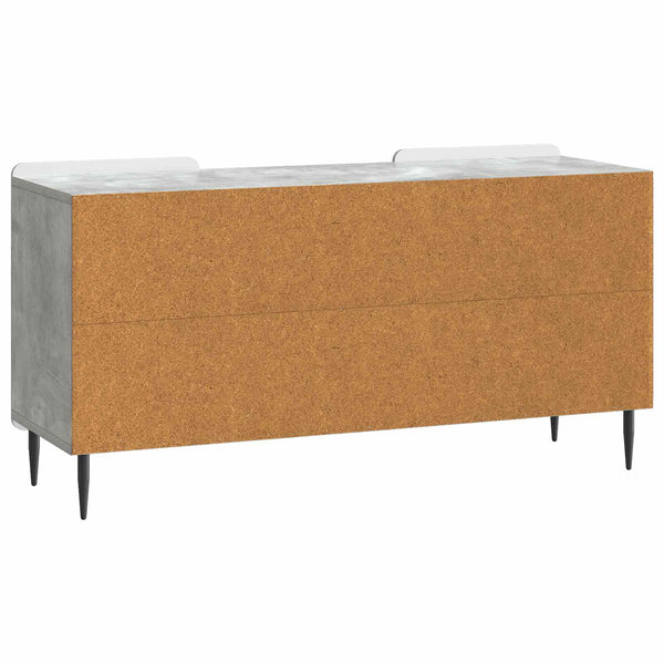 TV-kaappi 102 x 34,5 x 52 cm Betoninharmaa Tekninen puu