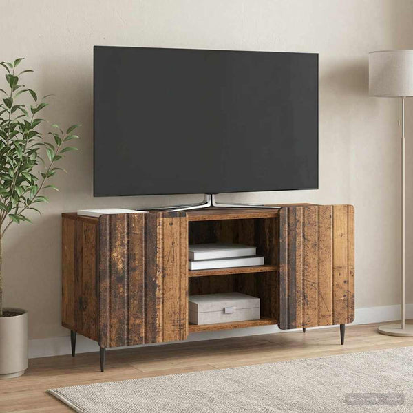 TV-kaappi 102 x 34,5 x 52 cm Vanha puu Tekninen puu