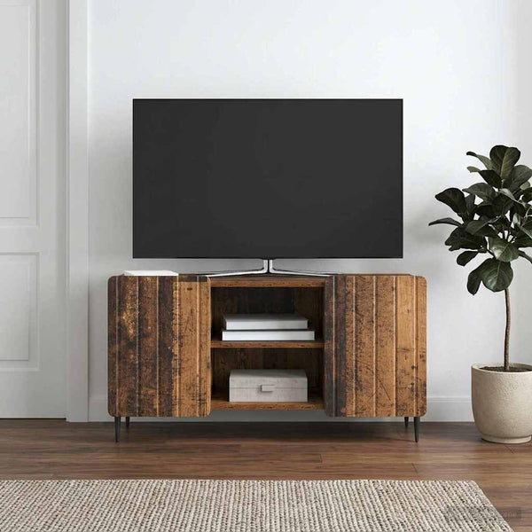 TV-kaappi 102 x 34,5 x 52 cm Vanha puu Tekninen puu