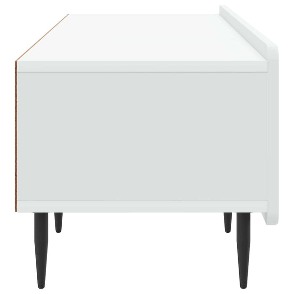 TV-kaappi valkoinen 147 x 34,5 x 32 cm Tekninen puu