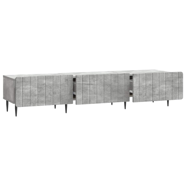 TV-kaappi Betoninharmaa 147 x 34,5 x 32 cm Tekninen puu