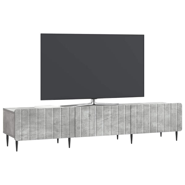 TV-kaappi Betoninharmaa 147 x 34,5 x 32 cm Tekninen puu