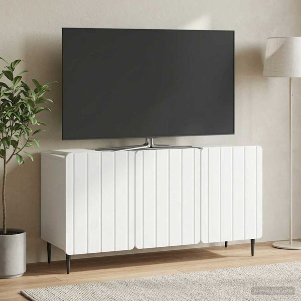 TV-kaappi valkoinen 99 x 34,5 x 52 cm Tekninen puu