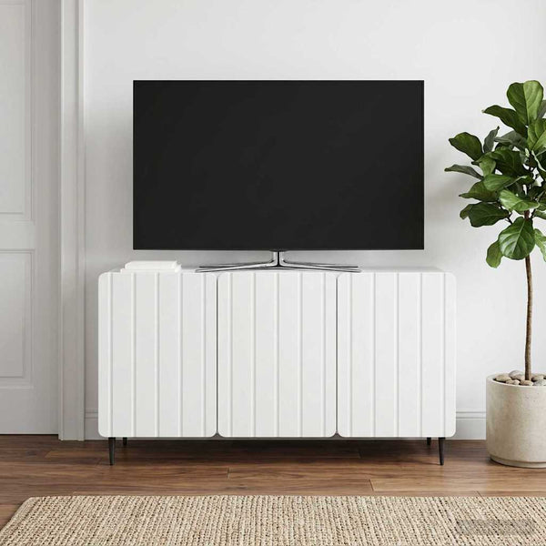 TV-kaappi valkoinen 99 x 34,5 x 52 cm Tekninen puu