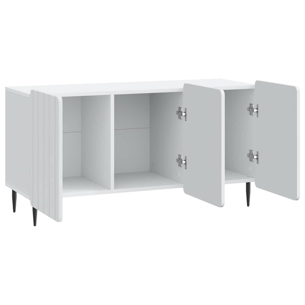 TV-kaappi valkoinen 99 x 34,5 x 52 cm Tekninen puu