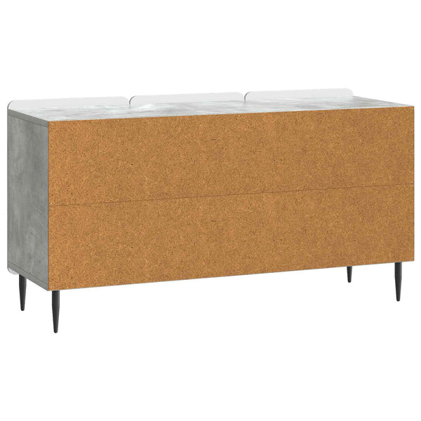 TV-kaappi 99 x 34,5 x 52 cm Betoninharmaa Tekninen puu