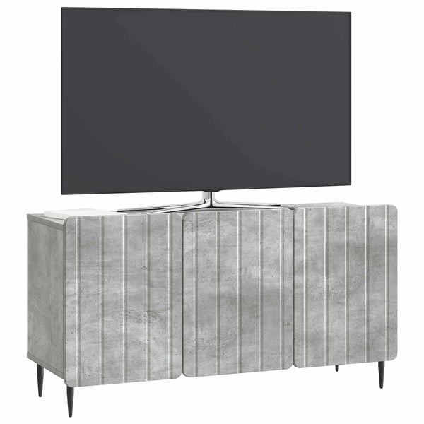 TV-kaappi 99 x 34,5 x 52 cm Betoninharmaa Tekninen puu