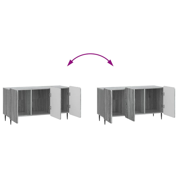 TV-kaappi 99 x 34,5 x 52 cm Harmaa sonoma Tekninen puu