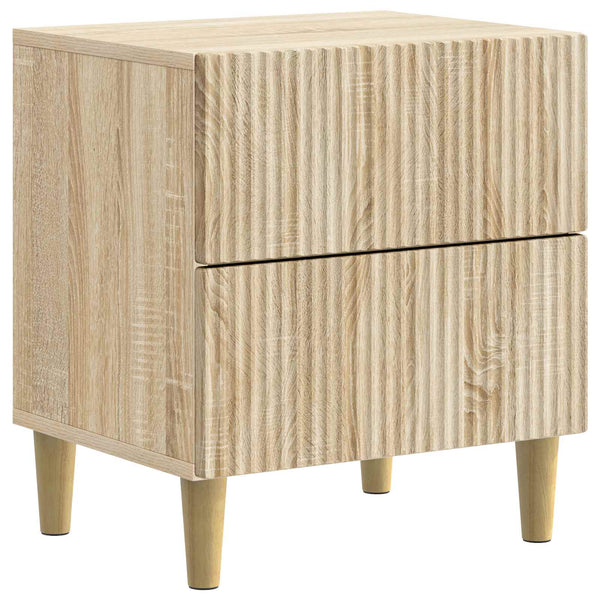 Yöpöytäkaappi 2 kpl Sonoma-tammi 43 x 34,5 x 48 cm Tekninen puu