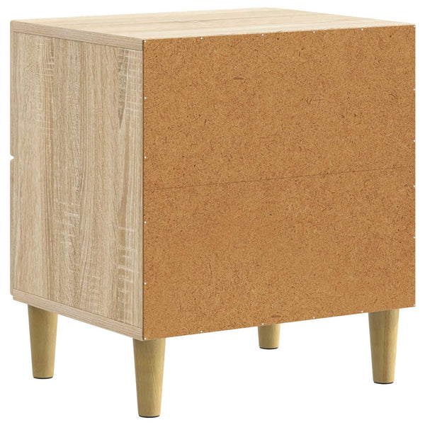 Yöpöytäkaappi 2 kpl Sonoma-tammi 43 x 34,5 x 48 cm Tekninen puu