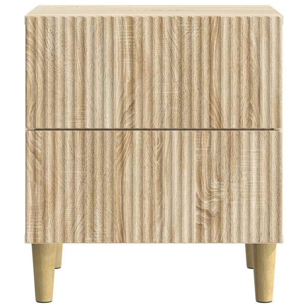 Yöpöytäkaappi 2 kpl Sonoma-tammi 43 x 34,5 x 48 cm Tekninen puu