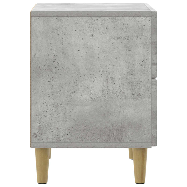 Yöpöytäkaappi Betoninharmaa 43 x 34,5 x 48 cm Tekninen puu