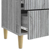 Yöpöytäkaappi 2 kpl Harmaa sonoma 43 x 34,5 x 48 cm