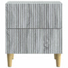 Yöpöytäkaappi 2 kpl Harmaa sonoma 43 x 34,5 x 48 cm