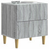 Yöpöytäkaappi 2 kpl Harmaa sonoma 43 x 34,5 x 48 cm