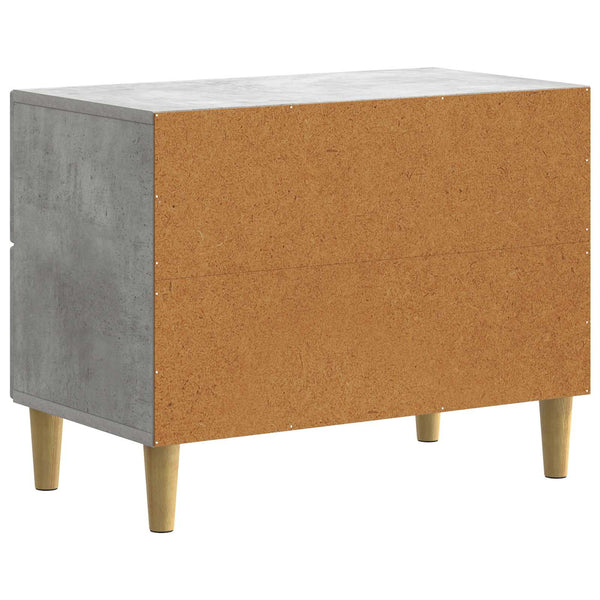 Yöpöytäkaappi Betoninharmaa 62 x 34,5 x 48 cm Tekninen puu