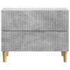 Yöpöytäkaappi Betoninharmaa 62 x 34,5 x 48 cm Tekninen puu