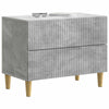 Yöpöytäkaappi Betoninharmaa 62 x 34,5 x 48 cm Tekninen puu