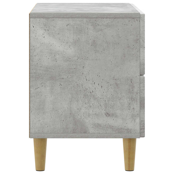 Yöpöytäkaappi Betoninharmaa 62 x 34,5 x 48 cm Tekninen puu