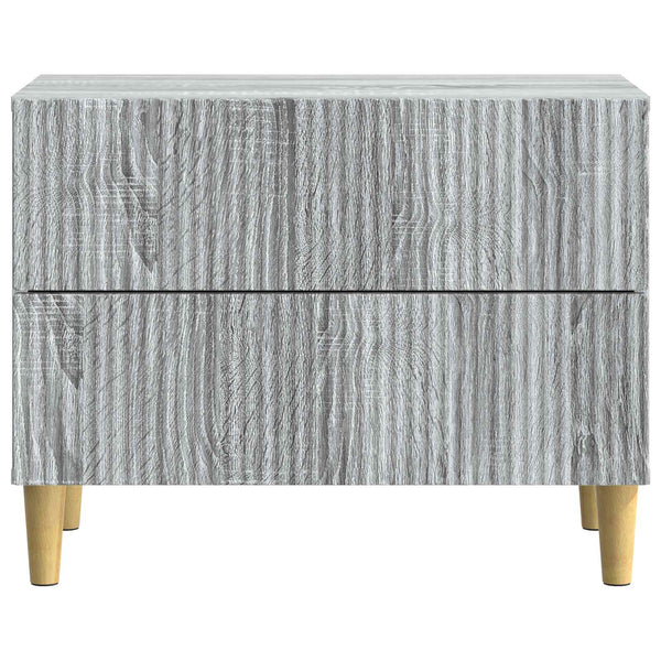 Yöpöytäkaappi Harmaa sonoma 62 x 34,5 x 48 cm Tekninen puu