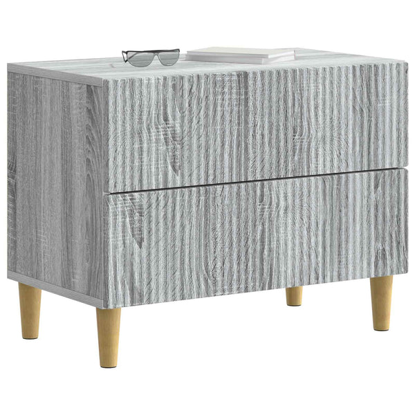 Yöpöytäkaappi Harmaa sonoma 62 x 34,5 x 48 cm Tekninen puu
