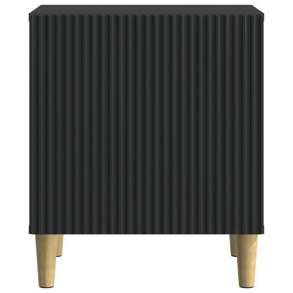 Yöpöytäkaappi 2 kpl Musta 43 x 34,5 x 50 cm Tekninen puu