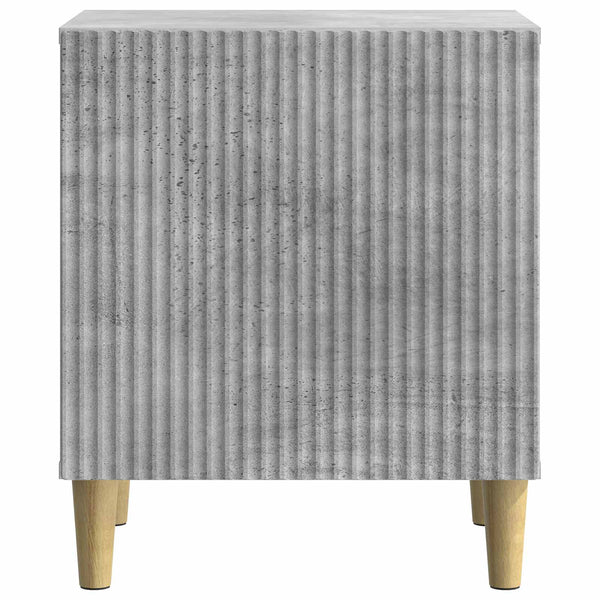 Yöpöytäkaappi 2 kpl Betoninharmaa 43 x 34,5 x 50 cm