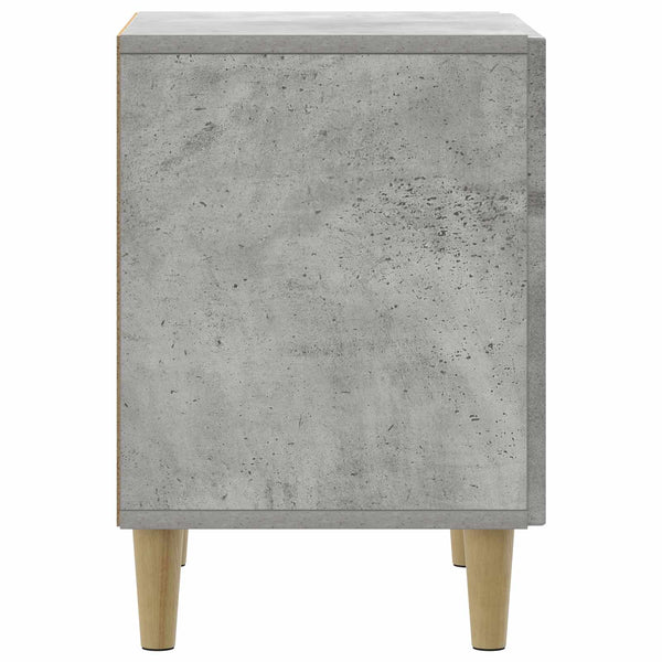 Yöpöytäkaappi 2 kpl Betoninharmaa 43 x 34,5 x 50 cm