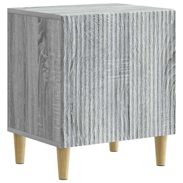 Yöpöytäkaappi 2 kpl Harmaa sonoma 43 x 34,5 x 50 cm