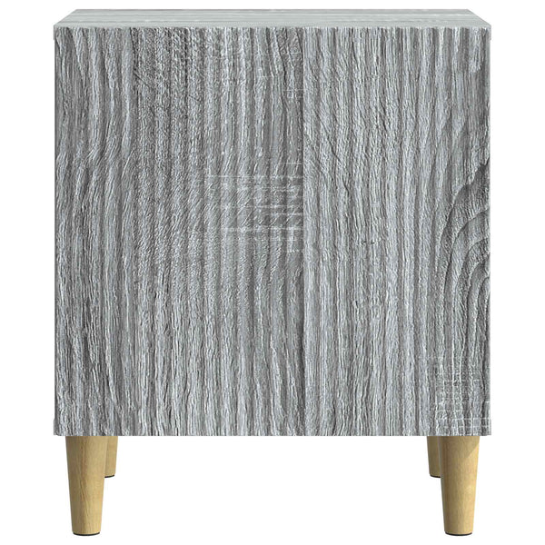 Yöpöytäkaappi 2 kpl Harmaa sonoma 43 x 34,5 x 50 cm