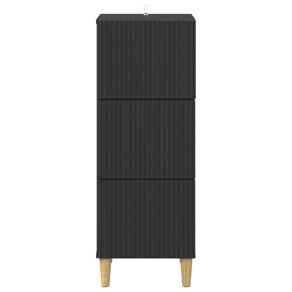 Laatikkokaappi Musta 33 x 34,5 x 90 cm Tekninen puu