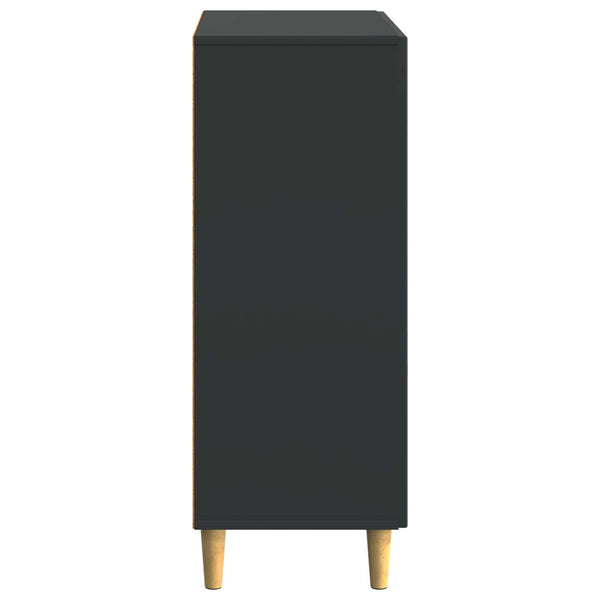Sivupöytä laatikon kanssa Musta 66 x 34,5 x 90 cm Tekninen puu