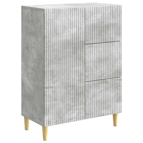 Sivupöytä Betoninharmaa 66 x 34,5 x 90 cm Tekninen puu